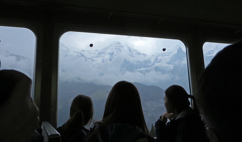 View from Train to Mürren